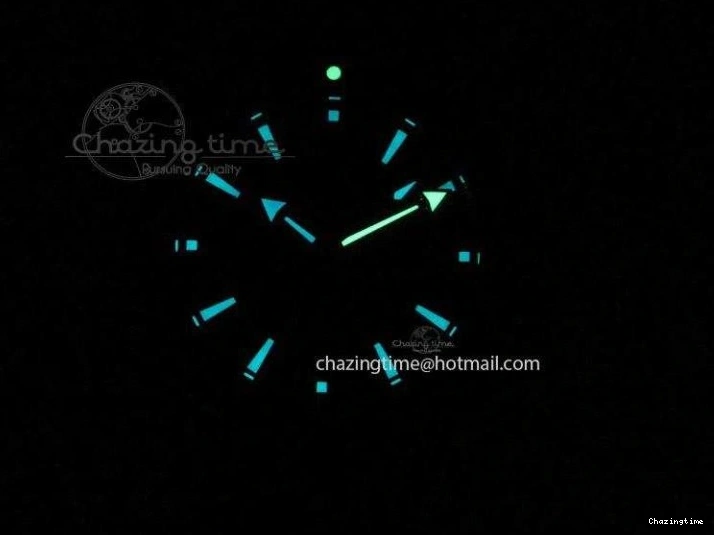 0108 Bright Planet Ocean Professional Rose Gold Liquid Metal V6F 45mm on Black Rubber Strap A 8287